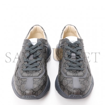 GUCCI GG SUPREME MONOGRAM APOLLO CALFSKIN MENS RHYTON SNEAKERS 